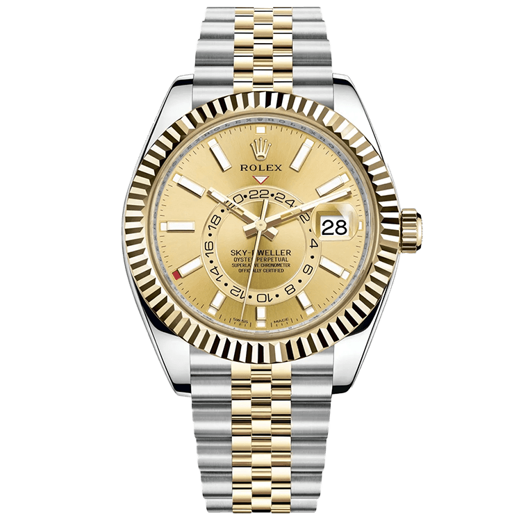 Rolex Sky-Dweller Champagne Two-Tone 42mm