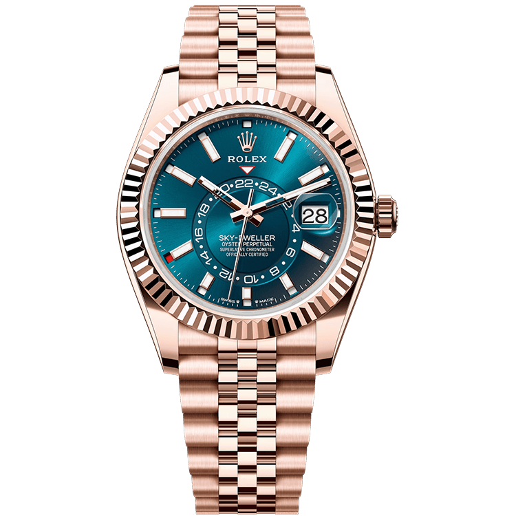 Rolex Sky-Dweller Blue Rose Gold 42mm