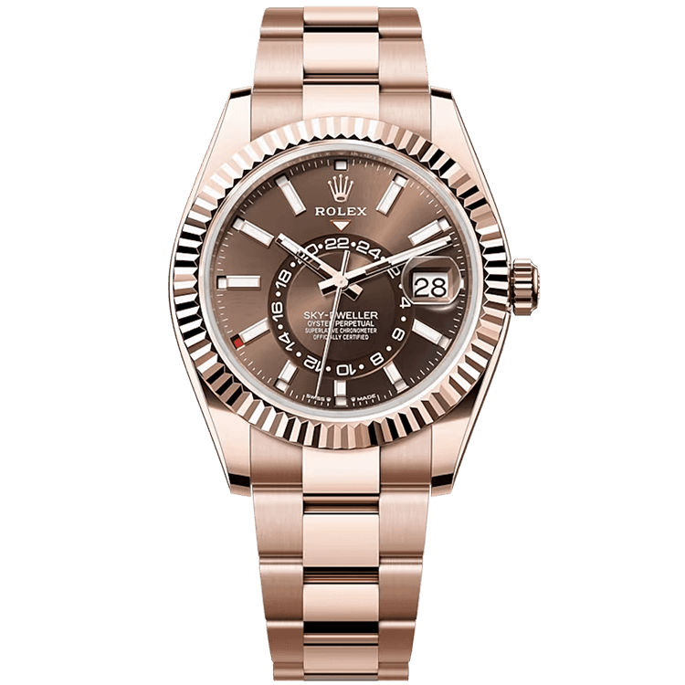 Rolex Sky-Dweller Chocolate Rose Gold 42mm