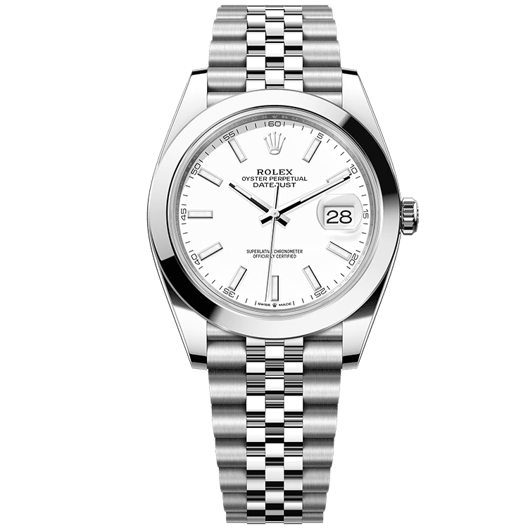 Rolex Datejust White Steel 41mm
