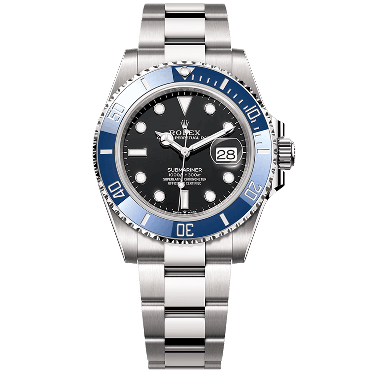"Cookie Monster" Rolex Submariner Black White Gold 41mm