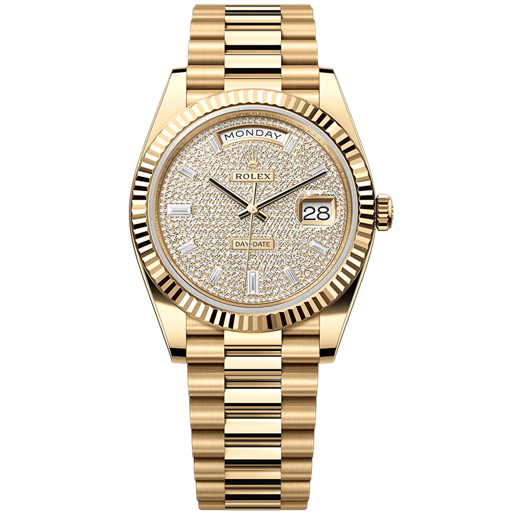 Rolex Day-Date Diamond Pave Yellow Gold 40mm