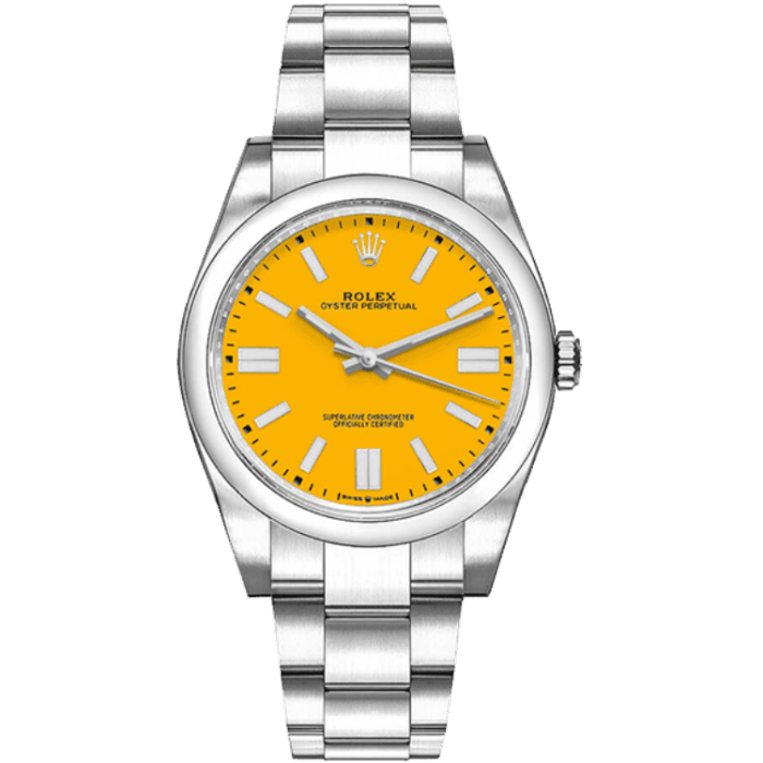 Rolex Oyster Perpetual Champagne Steel 41mm