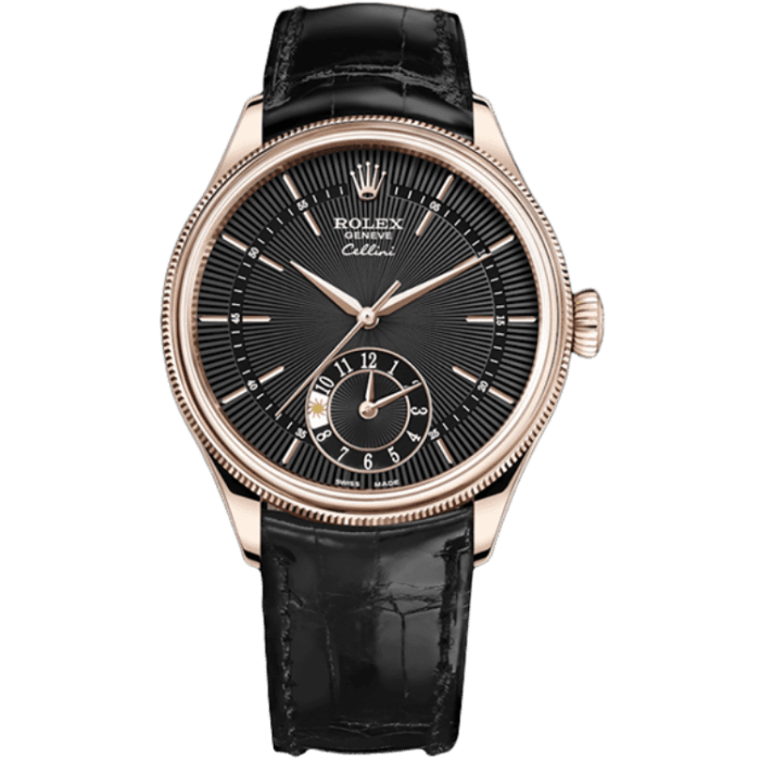 Rolex Cellini Black Leather 39mm
