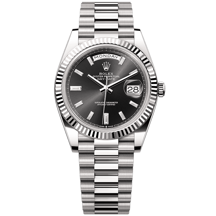 Rolex Day-Date Black White Gold 40mm
