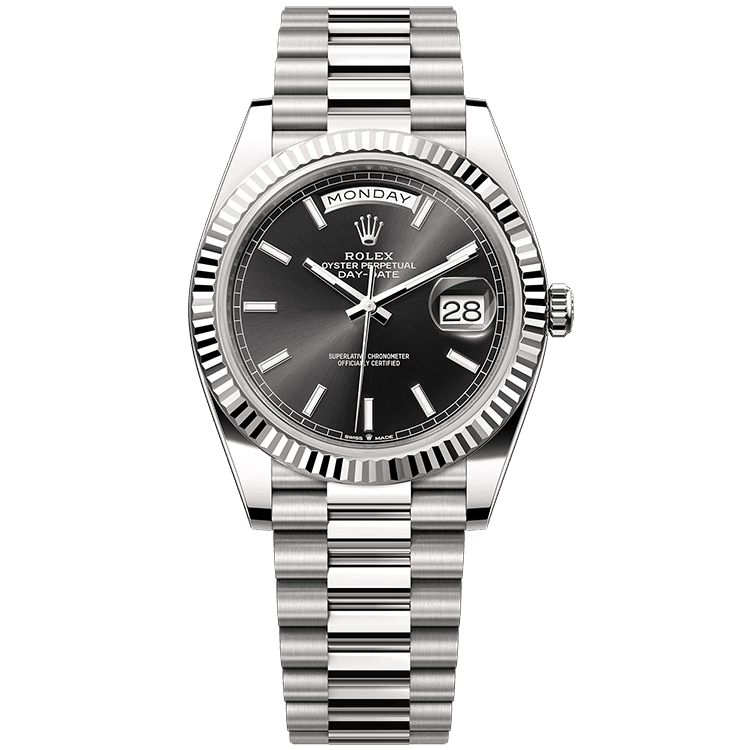 Rolex Day-Date Black White Gold 40mm