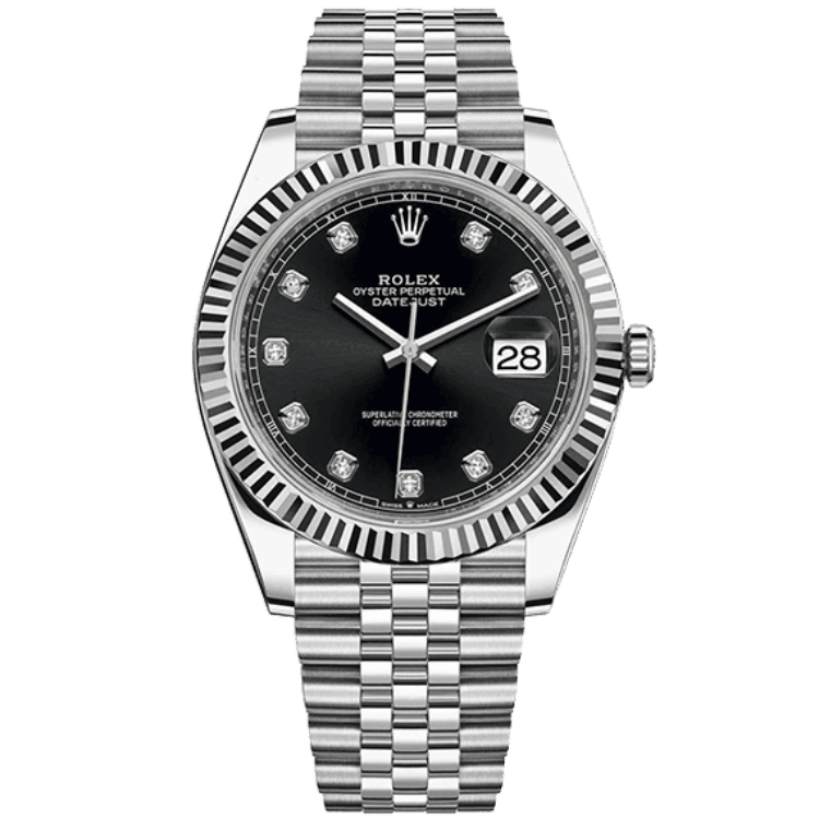 Rolex Datejust Black Steel 41mm