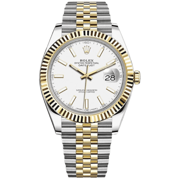 Rolex Datejust White Two-Tone 41mm