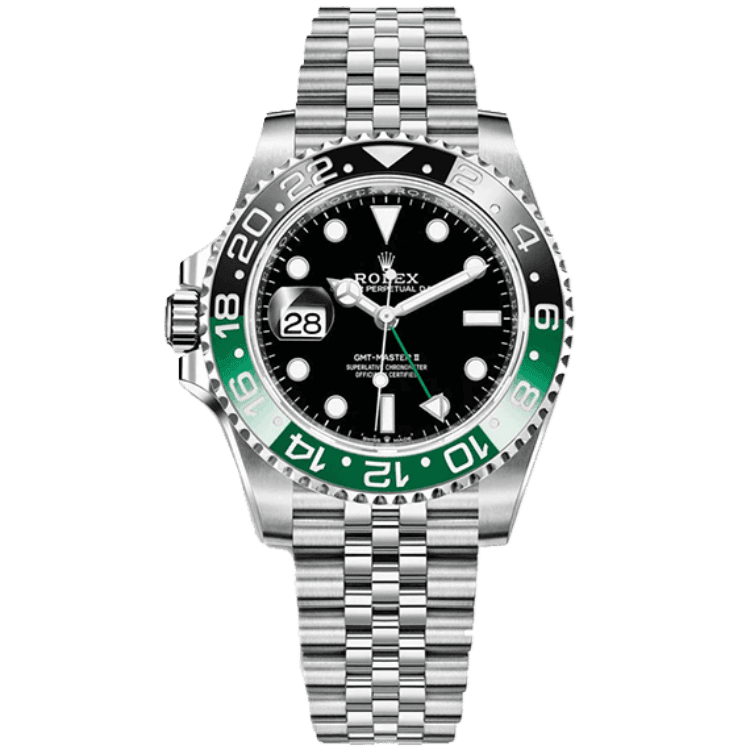 "Sprite" Rolex GMT-Master II Black Steel 40mm