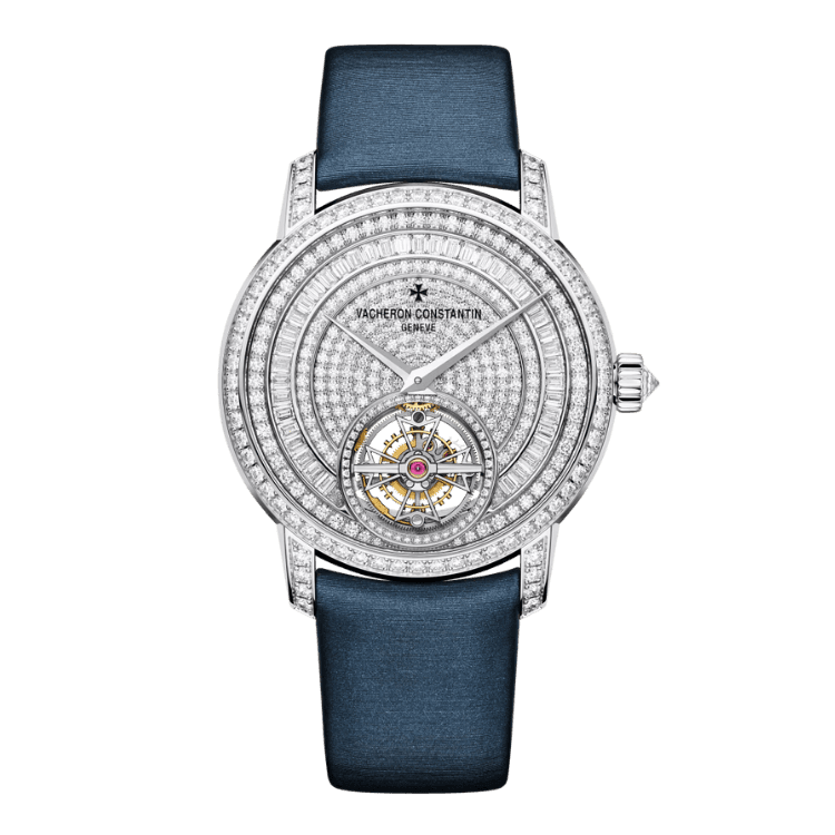 Vacheron Constantin Traditionnelle Tourbillon Diamond Pave Satin 39mm