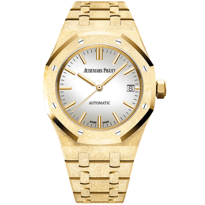 Audemars Piguet Royal Oak Frosted Silver Yellow Gold 37mm