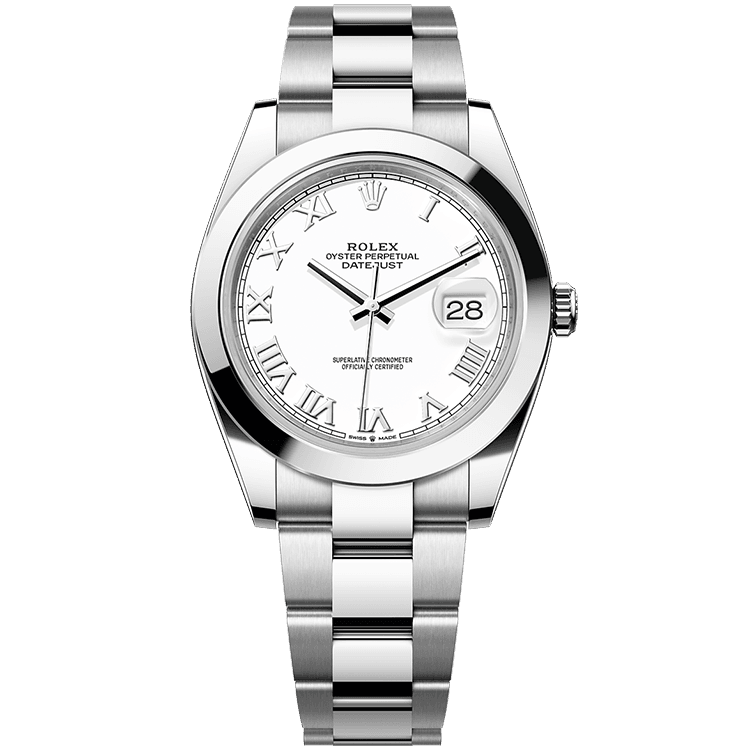 Rolex Datejust White Steel 41mm