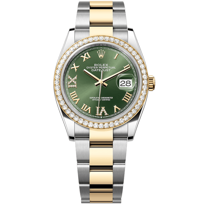 Rolex Datejust Green Two-Tone 36mm