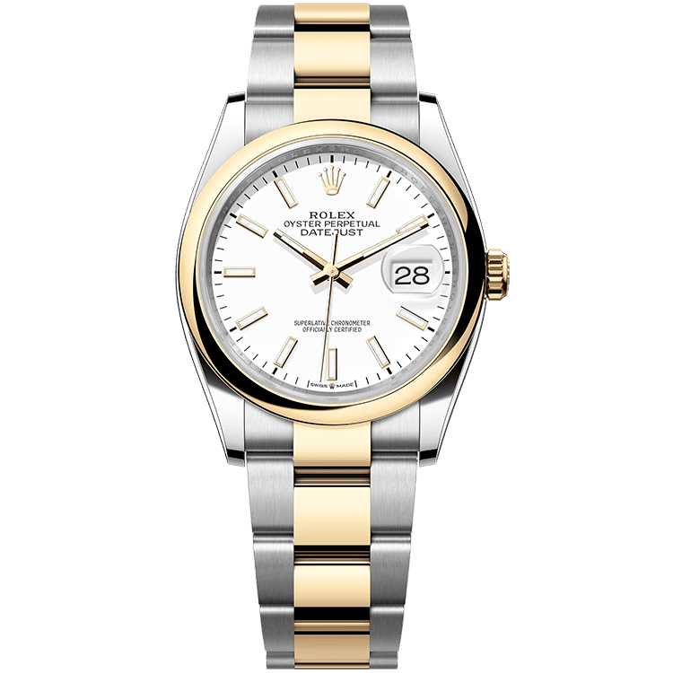 Rolex Datejust White Two-Tone 36mm