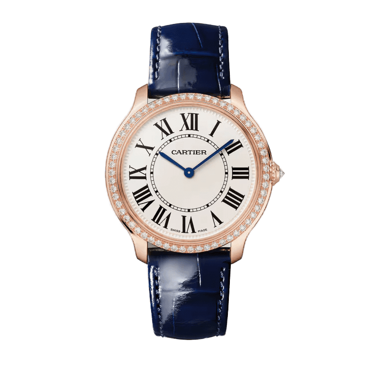 Cartier Ronde Louis White Leather 36mm