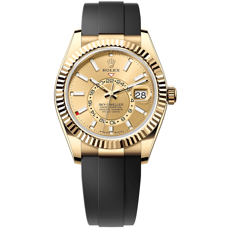 Rolex Sky-Dweller Champagne Rubber 42mm