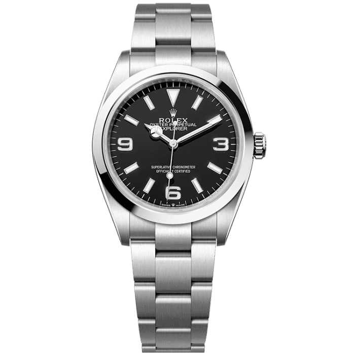 Rolex Explorer Black Steel 36mm
