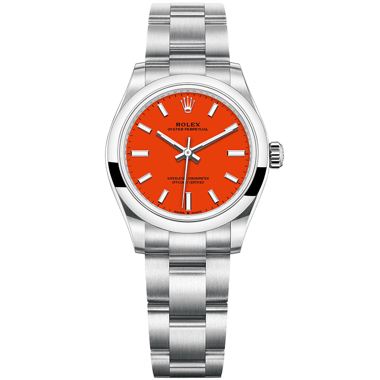 Rolex Oyster Perpetual Red Steel 31mm