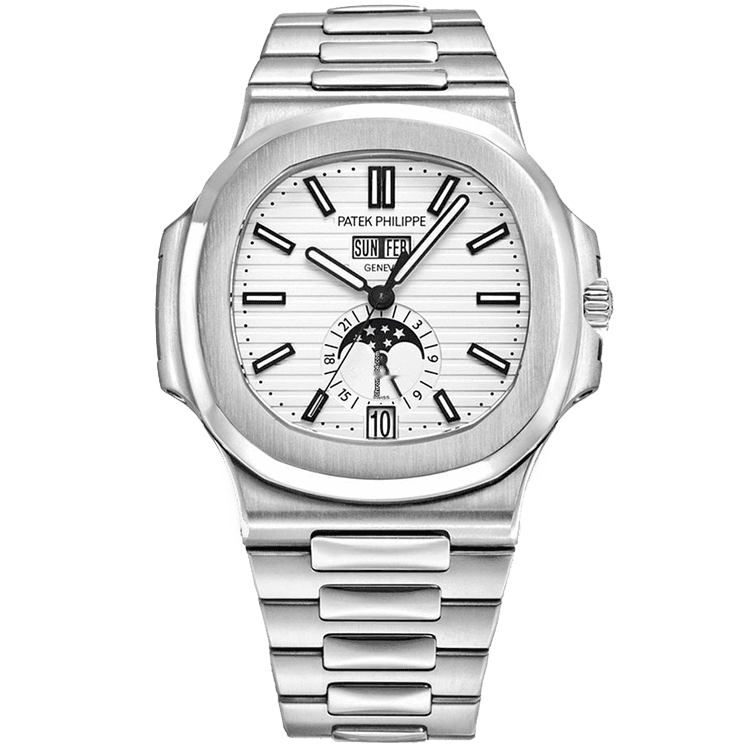 Patek Philippe Nautilus Annual Calendar White Steel 40.5mm