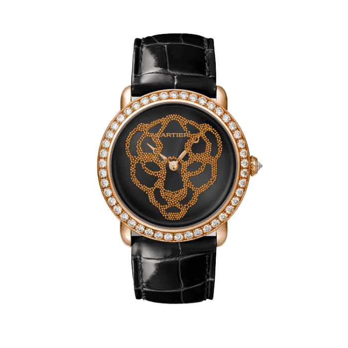 Cartier Révélation D’Une Panthère Black Leather 37mm