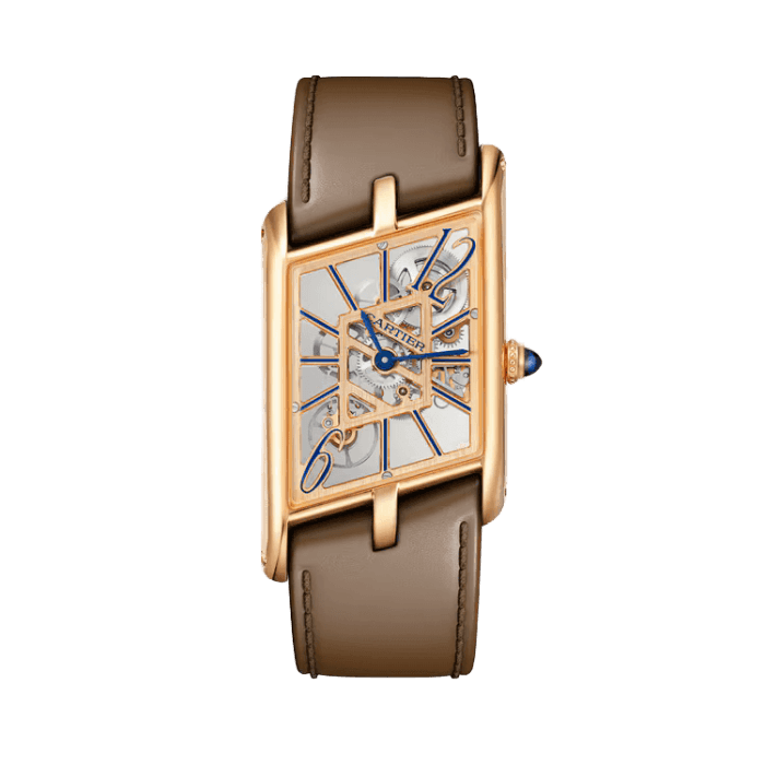 Cartier Tank Asymétrique Skeleton Leather 21.1mm