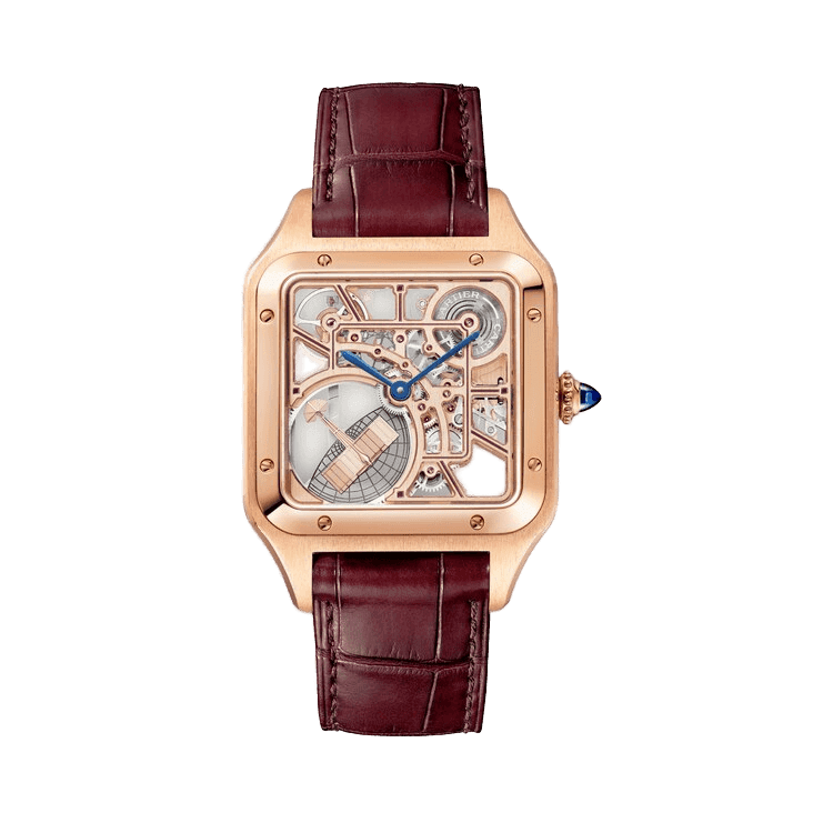 Cartier Santos Skeleton Skeleton Leather 31mm