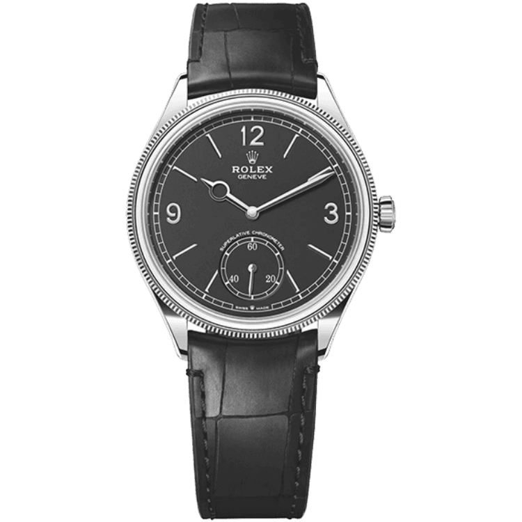 Rolex 1908 White Leather 39mm