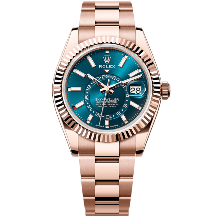 Rolex Sky-Dweller Blue Rose Gold 42mm