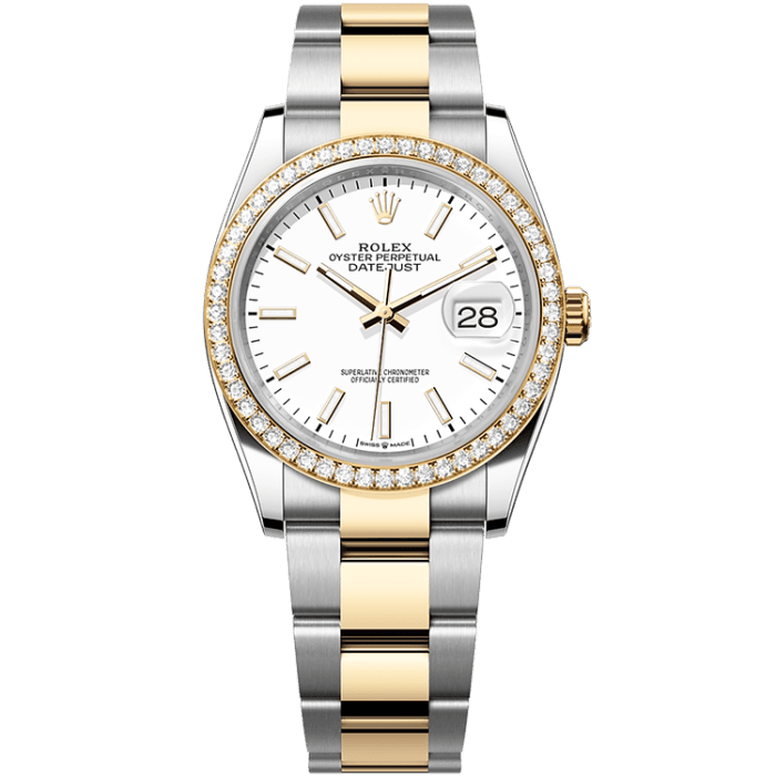 Rolex Datejust White Two-Tone 36mm