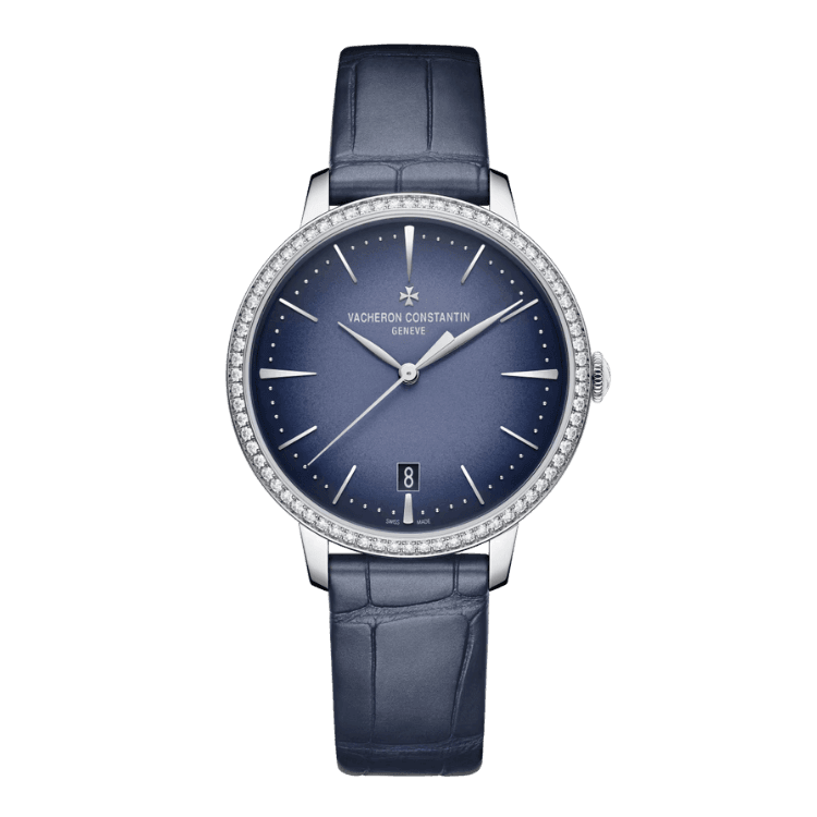 Vacheron Constantin Patrimony Blue Alligator Leather 36.5mm