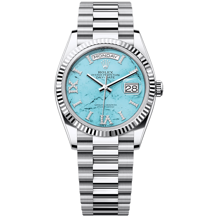 Rolex Day-Date Blue Platinum 36mm