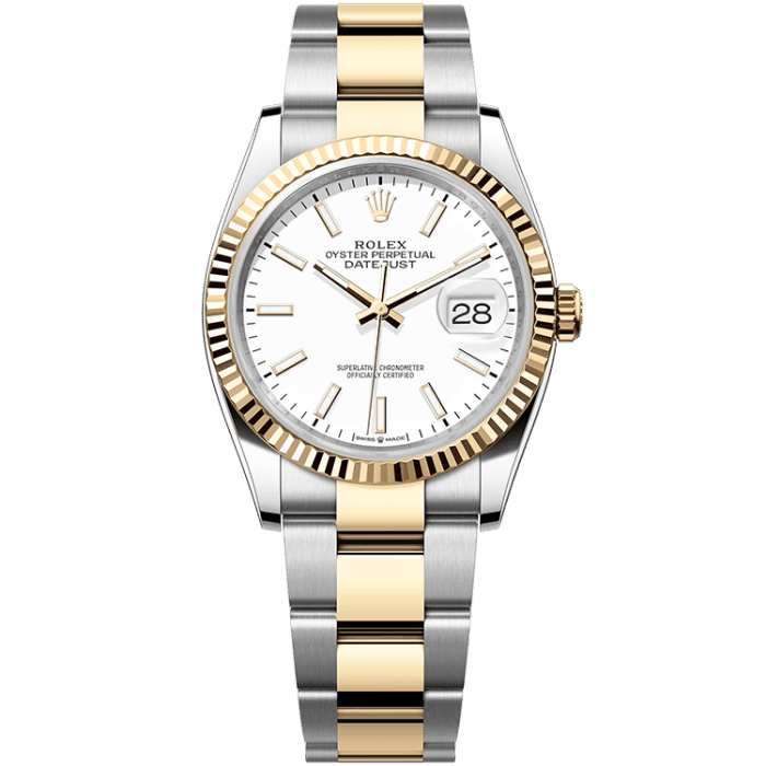 Rolex Datejust White Two-Tone 36mm