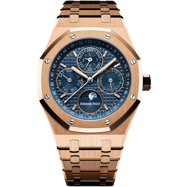 Audemars Piguet Royal Oak Perpetual Calendar Blue Rose Gold 41mm