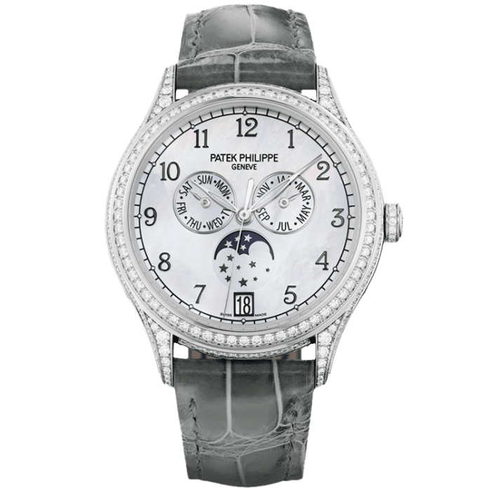 Patek Philippe Complications Mother of Pearl Leather 38mm