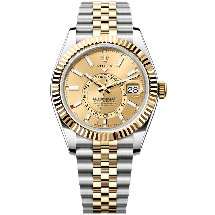 Rolex Sky-Dweller Champagne Two-Tone 42mm