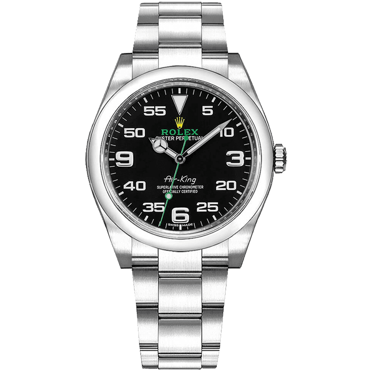 Rolex Air King Black Steel 40mm