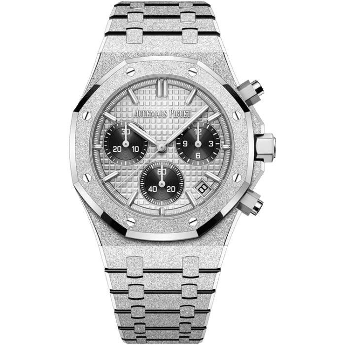 Audemars Piguet Royal Oak Frosted Chronograph White White Gold 41mm