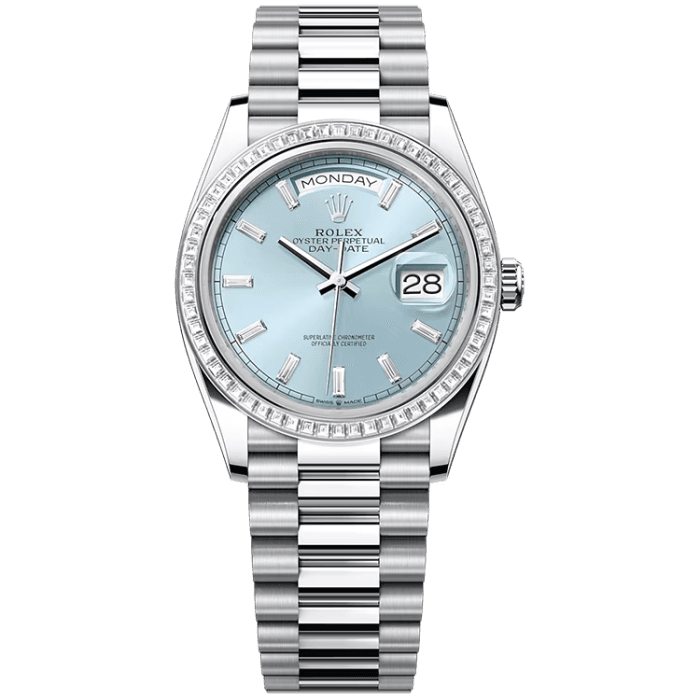 Rolex Day-Date Blue Platinum 36mm
