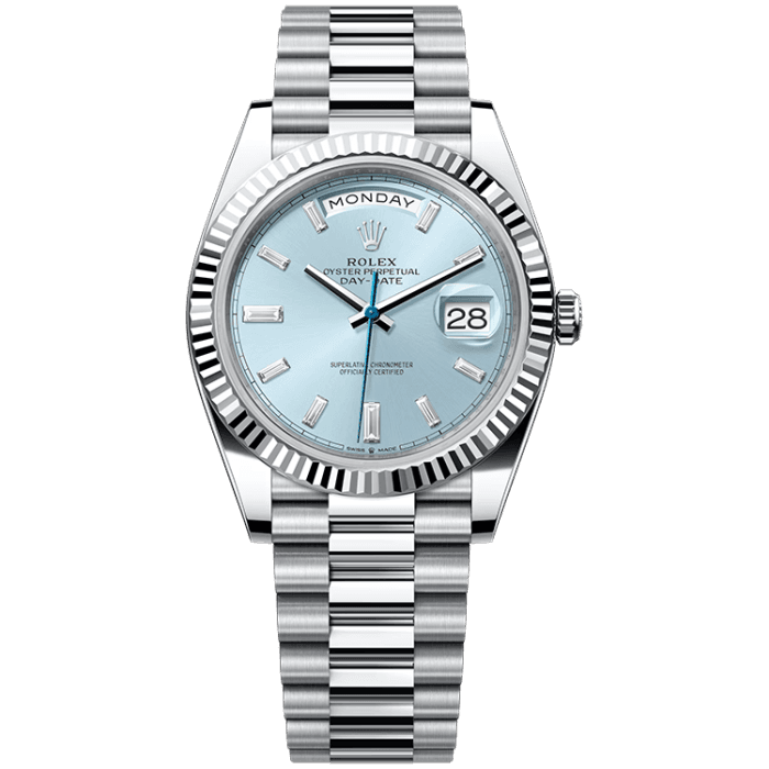 Rolex Day-Date Blue Platinum 40mm
