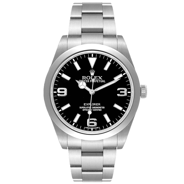 Rolex Explorer Black Steel 39mm