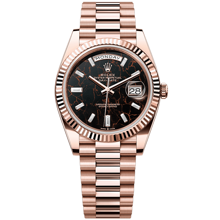 Rolex Day-Date Eisenkiesel Rose Gold 40mm