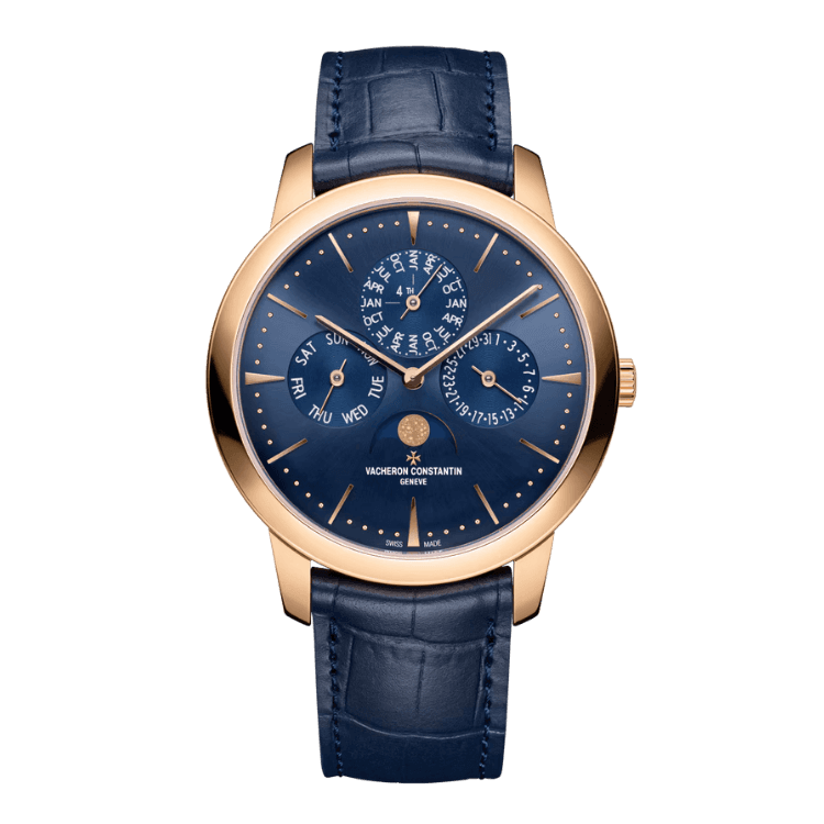 Vacheron Constantin Patrimony Blue Alligator Leather 41mm