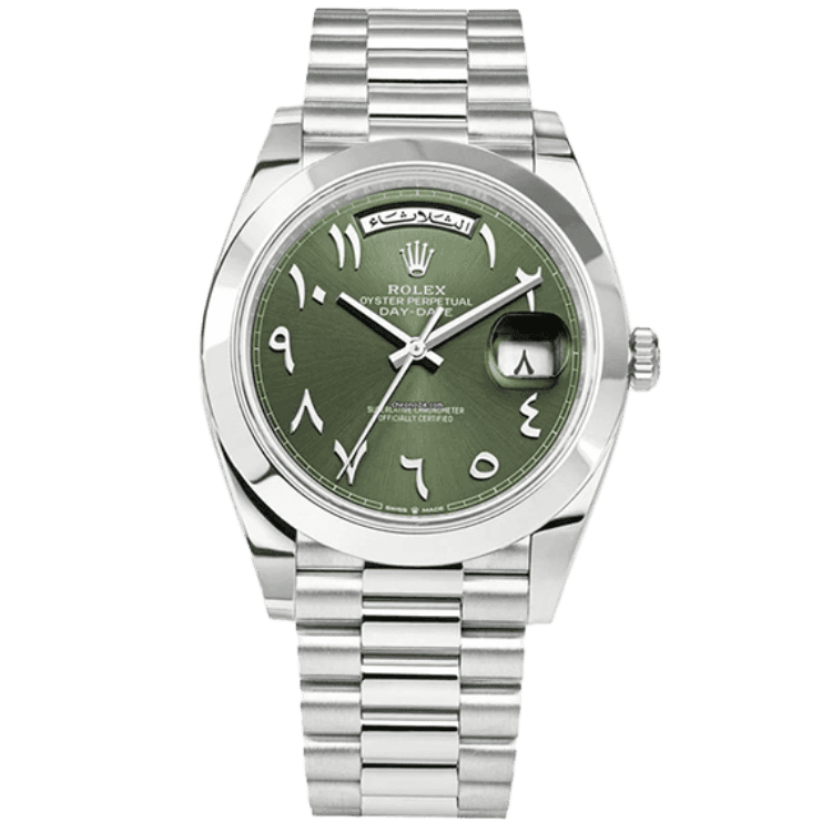 Rolex Day-Date Arabic Green Platinum 40mm