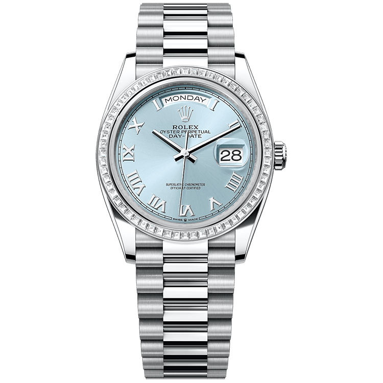 Rolex Day-Date Blue Platinum 36mm