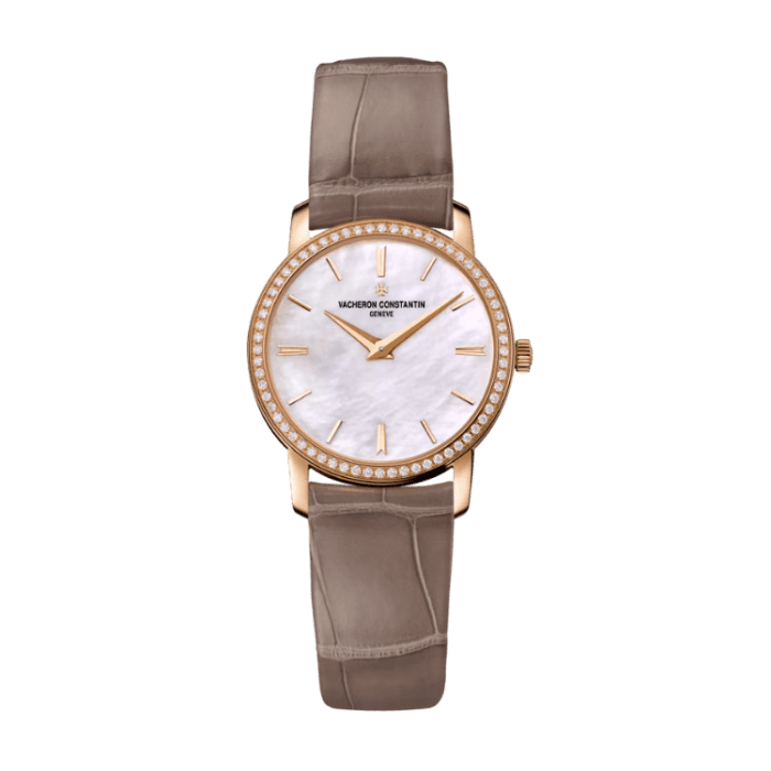 Vacheron Constantin Traditionnelle Quartz Mother of Pearl Alligator Leather 30mm