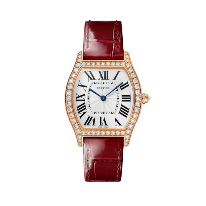 Cartier Tortue White Leather 31mm