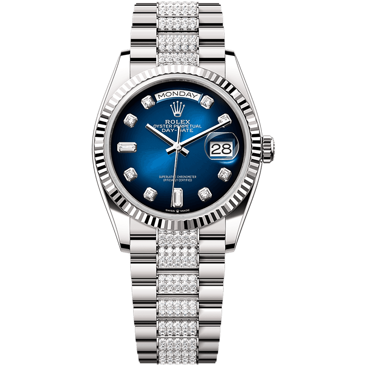Rolex Day-Date Blue White Gold 36mm