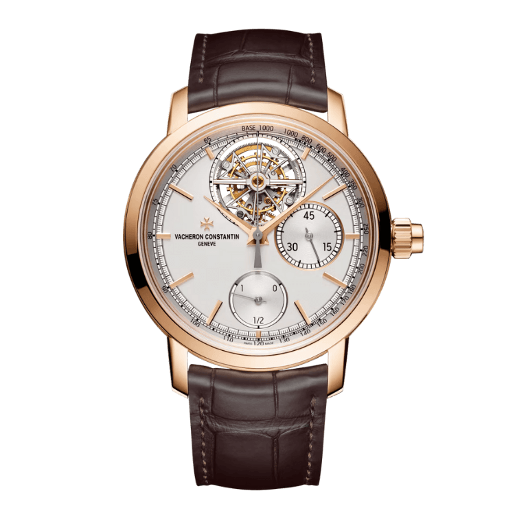 Vacheron Constantin Traditionnelle Tourbillon Silver Alligator Leather 42.5mm