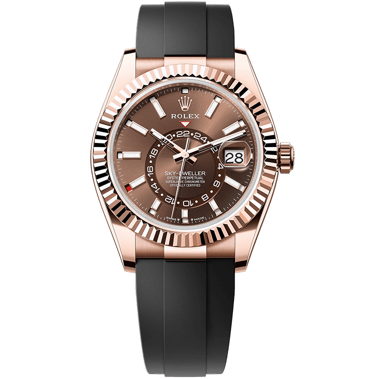 Rolex Sky-Dweller Chocolate Rubber 42mm