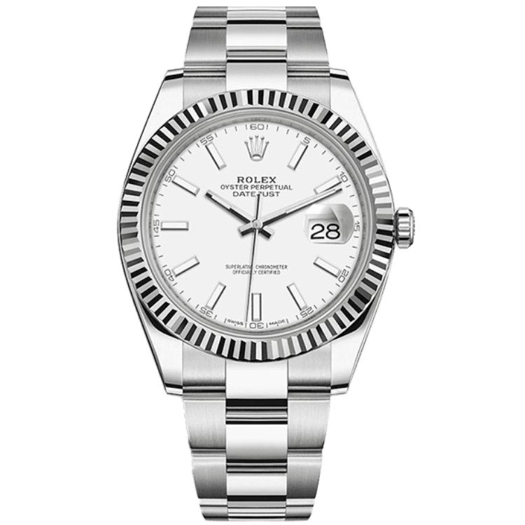 Rolex Datejust White Steel 41mm